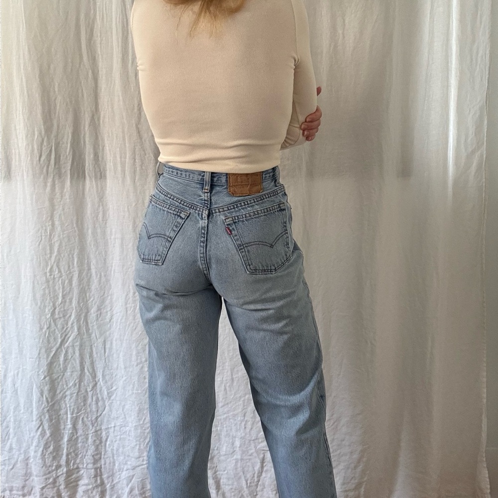 Vintage Levi’s 501 light wash super soft made in Canada high rise with 6 buttons